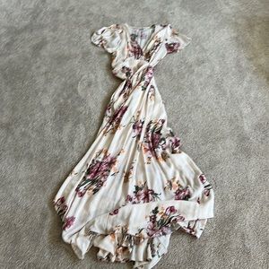 Floral wrap dress